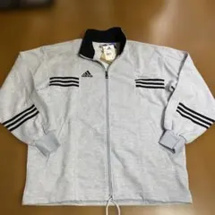 90s adidas 刺繍ロゴ トラックジャケット ジャージ ブラック