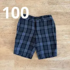 美品COMME CA ISH チェック柄 ハーフパンツ　100 入園式