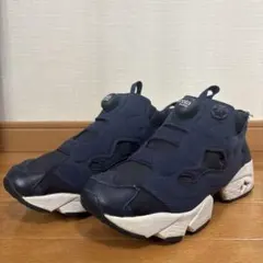 【美品】リーボック インスタ ポンプフューリー 23cm ネイビー