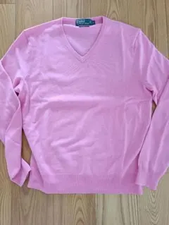 Polo by Ralph Lauren ピンク カシミヤ セーター Lのサムネイル