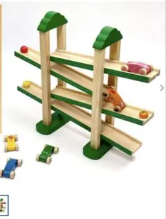 木製おもちゃ 動物デザイン車両5台セット