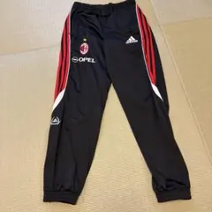 adidas2014ミランジャージパンツ 黒/赤 - メルカリ