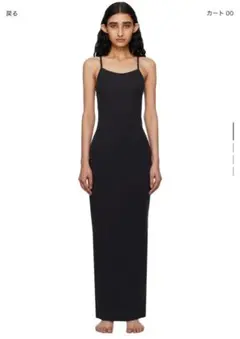 SKIMS ロングワンピース ブラック XXS スキムズ SKIMS ロングワンピース ブラック XXS スキムズ