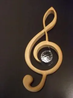 サンキャッチャー　ドイツ製　シュテルネンガッセ工房　ト音記号　音楽