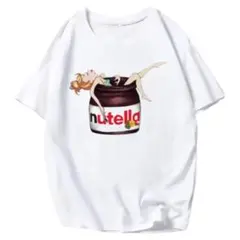 【新品未使用】Nutella ティンカーベル ホワイト Tシャツ チョコ ヌテラ