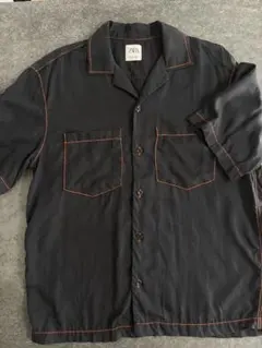 ZARA メンズ　半袖シャツ Sサイズ　ブラック