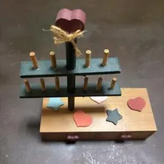 ︎✿ 未使用 ミシン 糸 収納 裁縫 木製 カントリー ボビン