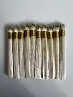 10本セットタッセルつまみ細工ちりめん細工オーナメントしめ縄ピアスチャーム