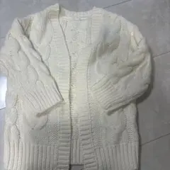 ホワイトカーディガン　GU ジーユー　Sサイズ
