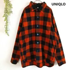 ユニクロ UNIQLO チェック柄 シャツ カジュアル 胸ポケット メンズ M