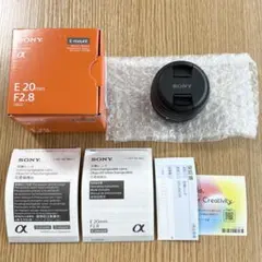 2026年最新】sony ソニー e 20mm f2.8 sel20f28の人気アイテム - メルカリ