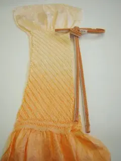 大特価 美品 お洒落な絞りの帯揚・帯〆セット（正絹）＜Bｓ1110＞