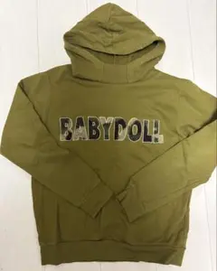 BABYDOLL オリーブ フード付きパーカー Sサイズ