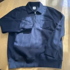 GAP ネイビー ジップアップスウェット（メンズ）