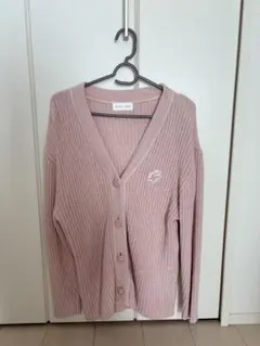 SNIDEL HOME ピンク　リブカーディガン