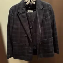 ZARA チェックスーツ140 卒業式 入学式 フォーマル 結婚式　ネクタイ付き