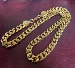 け*ん様 ゴールドカラー　喜平ネックレス　10mm幅