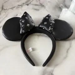 ディズニー　カチューシャ　レザー