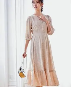 トッコクローゼット tocco closet ロングワンピース パールボタン