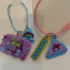 サンリオキャラクターズ　じゃらじゃらキーホルダー　マイメロディ