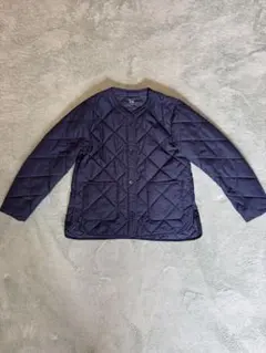 UNIQLO パフテックノーカラージャケット L ネイビー（NAVY）