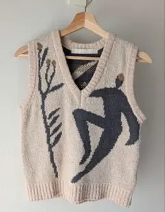 leinwände アートデザイン ニットベスト