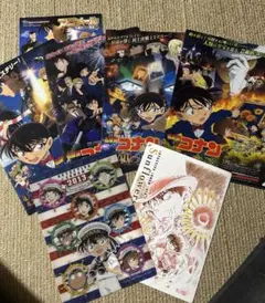 名探偵コナン クリアファイル 4枚セット、下敷き２枚セット　おまけ付き