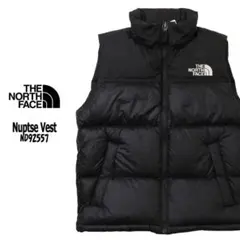 M　ノースフェイス　ヌプシベスト　ND92557　黒　K　ブラック
