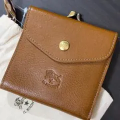 【新品未使用】イルビゾンテ 二つ折り がま口財布 オリーブ