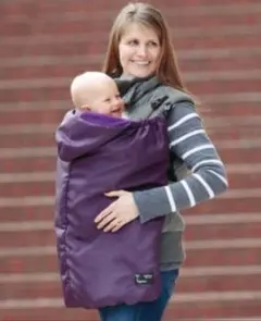 防水加工の抱っこひも　eightex huguenot クリップ付き防寒ケープ