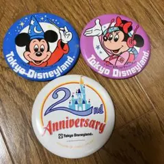 エ*。様 ディズニー　缶バッジ　レトロ3種類