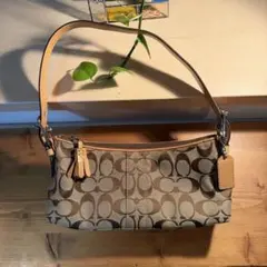 COACH コーチ シグネチャー ワンショルダーバッグ ハンドバッグ 保存袋付
