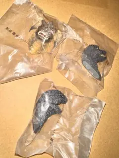 一番くじ　 ゴジラ大怪獣列伝G G賞モンスターヘッドマグネット　3個セット