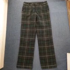 【GW限定値下げ】カジュアルパンツ チェック柄 毛70% USED