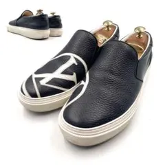 《LOUIS VUITTON》ルイヴィトン LVロゴ スリッポ スニーカー 紺系