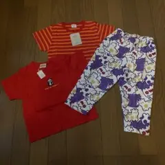夏　子供服　サイズ90　男女兼用　平成レトロ　3点　まとめ売り　セット売り