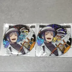 ツイステ フロイド スケアリーモンスターズ ホログラム缶バッジ 2点セット