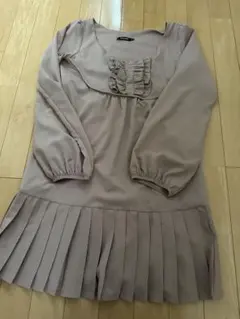 DENNY ROSE 長袖 フリル プリーツ トップス Sのサムネイル