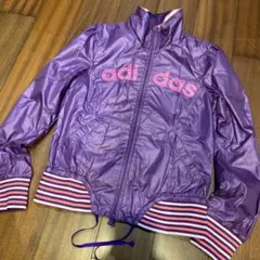 美品adidas レディースナイロン暖パンリバーシブルジャージ上下セット