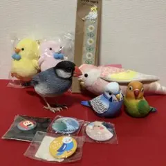 インコ　まとめ売り　バーディビル　てのりフレンズ　インコポーチ　オカメインコ　鳥のサムネイル