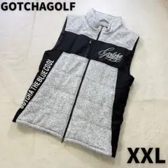GOTCHA GOLF 切替デザイン 中綿フルジップ高機能 ゴルフベスト XXL