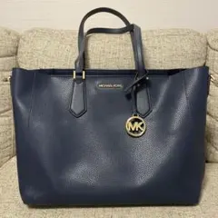 MICHAEL KORS ネイビー A4サイズ　トートバッグ