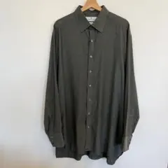 TURNBULL&ASSER ヘリンボーン織 シャツ イギリス製 18 46のサムネイル