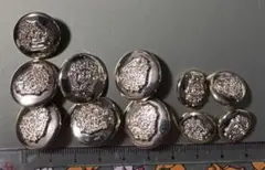 金色装飾模ボタン11個セット