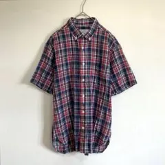 カフェソーホー［L］大人カジュアル◎コットン100◎チェック柄ボタンダウンシャツのサムネイル