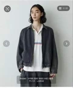 「HOTEL PALACE オテルパラス11.5ozバイオブリーチデニムブルゾン