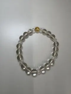 ★値下げ　天然石ブレスレット 水晶 × ルチルクォーツ
