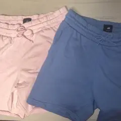 H&M ピンク ブルー ショートパンツ 2点セット