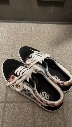 VANS チェック柄 スニーカー ブラック/マルチカラー