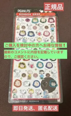 ぽち様専用【正規品】ボンボンドロップシールミニ スヌーピー他2点